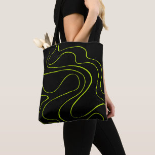 Bolsa Tote Bei e Fluxo 2 em Verde limão e Preto