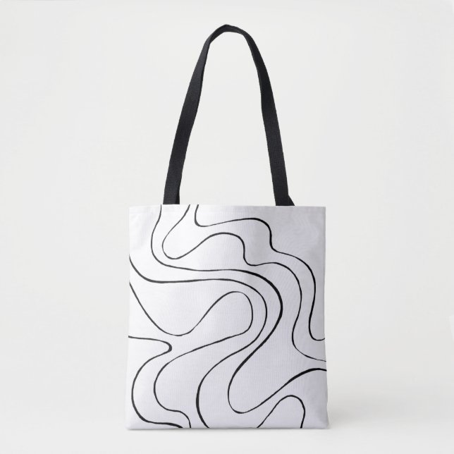 Bolsa Tote Bei e Fluxo 2 - Preto e Branco (Frente)