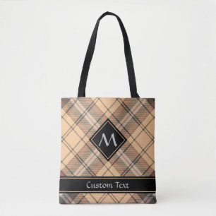 Bolsa Tote Beige e Brown Tartan