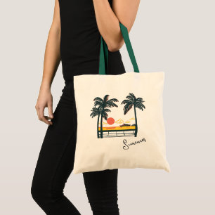 Bolsa Tote Beige Green Summer Tote Bag