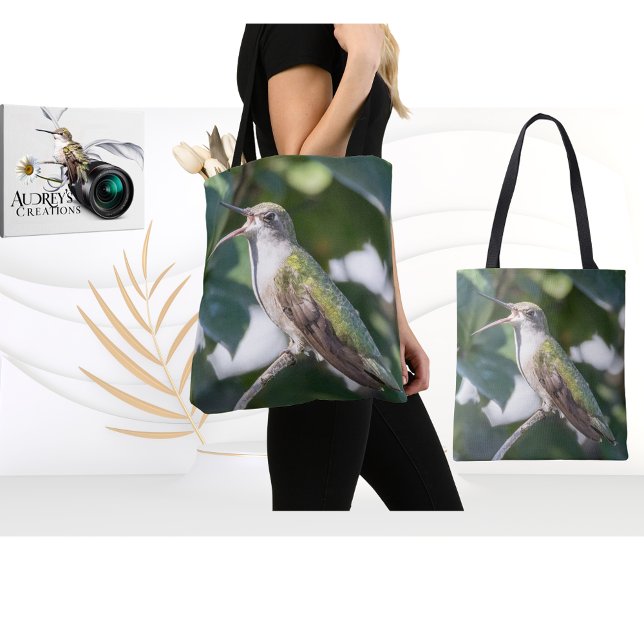 Bolsa Tote Beija-flor-de-garganta-rubi (Criador carregado)