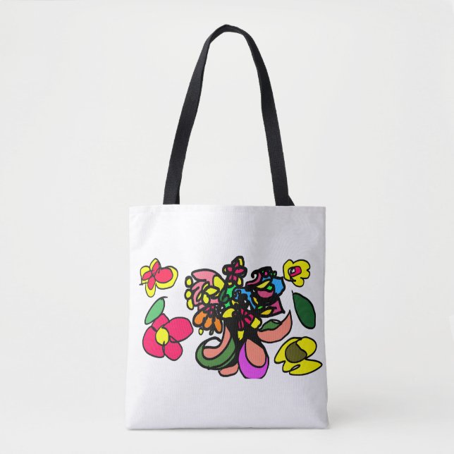 Bolsa Tote Beija-flor relaxa primavera (Frente)