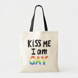 Bolsa Tote Beija-Me Eu Sou Gay
