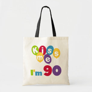 Bolsa Tote Beije-me que eu sou 90 t-shirt e presentes do