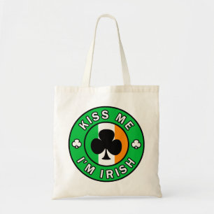 Bolsa Tote Beije-me, sou irlandês