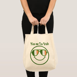 Bolsa Tote Beije-me, sou um saco de tote irlandês