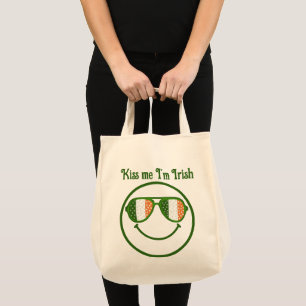 Bolsa Tote Beije-me, sou um saco de tote irlandês
