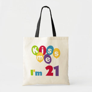 Bolsa Tote Beije-me, tenho 21 t-shirts e presentes