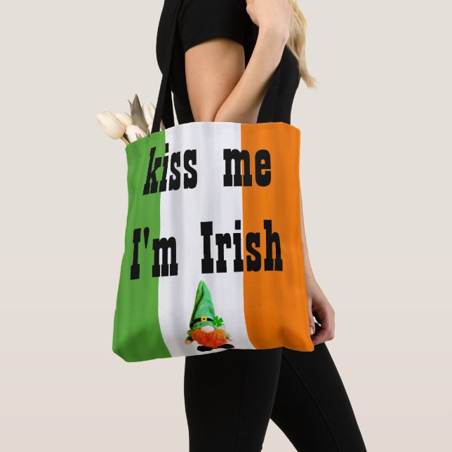 Bolsa Tote BEIJO Personalizado, Eu Sou Rua IRLANDESA Patrick  (Close Up)