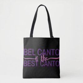 Bolsa Tote Bel canto é o melhor saco de impressão