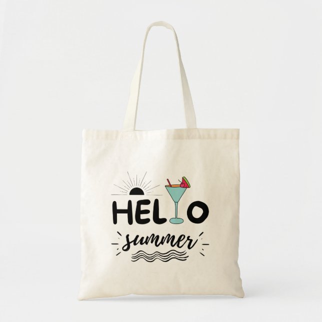 Bolsa Tote Bela Alô Summer Beach (Frente)