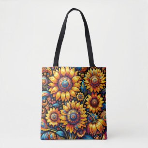 Bolsa Tote Bela Arte Sunflower