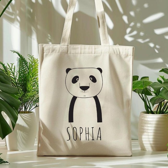 Bolsa Tote Bela Branca, Panda Negra, Branca, Crianças Persona (Criador carregado)