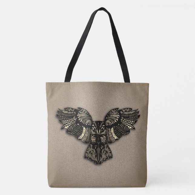 Bolsa Tote Bela Coruja Rústica (Frente)
