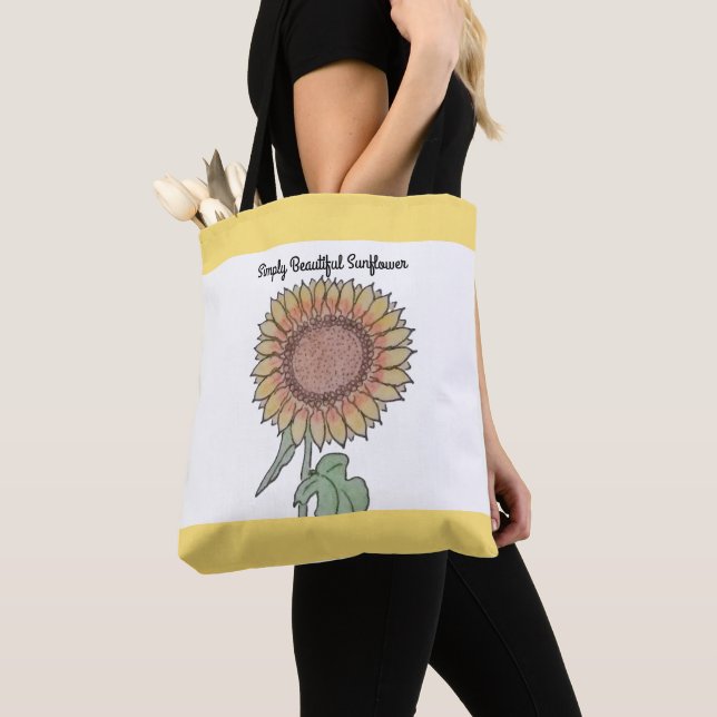 Bolsa Tote Bela flor de sol (Close Up)