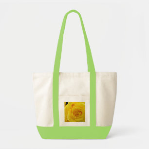 Bolsa Tote bela fotografia de rosa amarela