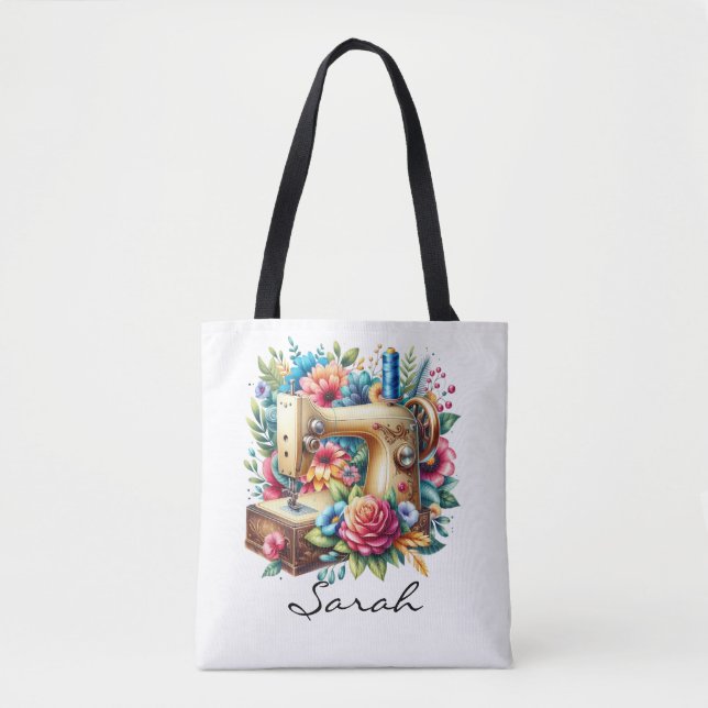 Bolsa Tote Bela Máquina de Costura  (Frente)