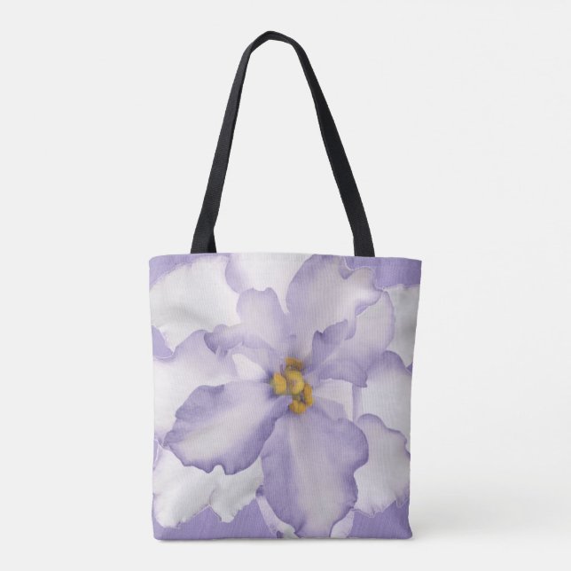 Bolsa Tote Bela Orquídea Lavanda (Verso)