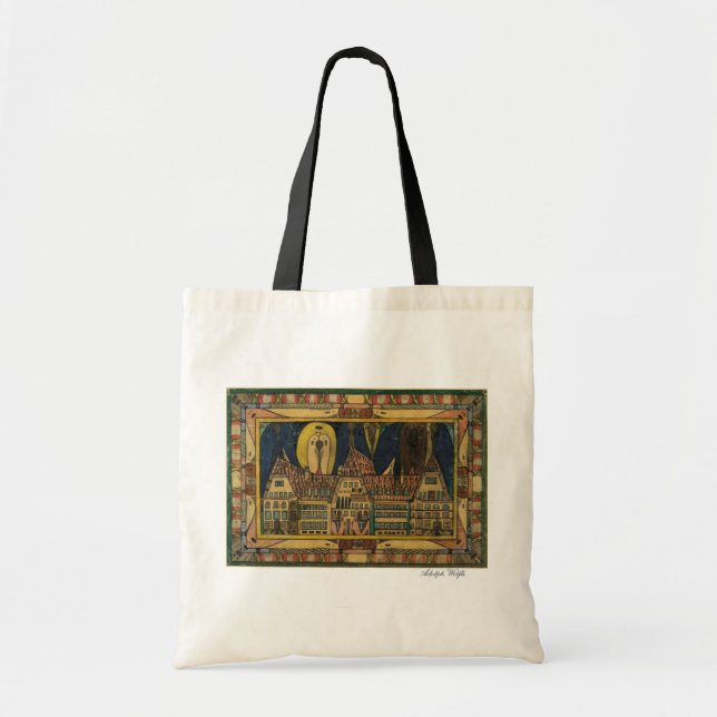 Bolsa Tote Belas artes de Wölfli "Waldau" (Frente)