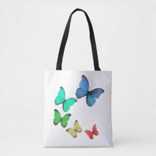 Bolsa Tote Belas Borboletas Multicoloridas