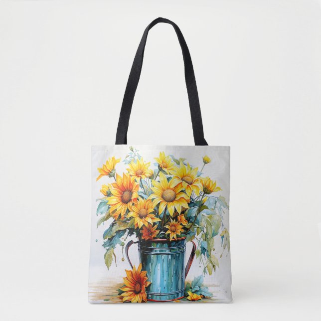 Bolsa Tote Belas Flores Frescas (Frente)