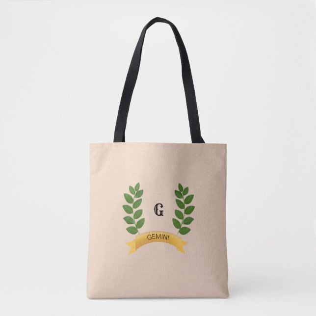 Bolsa Tote Belas Folhas Verdes Personalizadas (Frente)