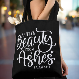 Bolsa Tote Beleza de Ashes Isaiah 61:3 Personalizada