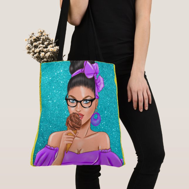 Bolsa Tote Beleza de Verão (Close Up)