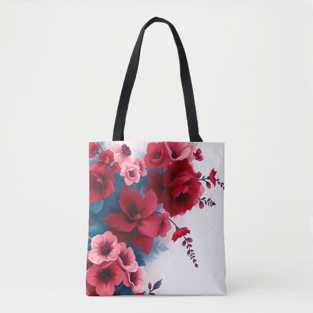 Bolsa Tote Beleza do eterno: Flores no Cheio 🌸 ✨ (Frente)
