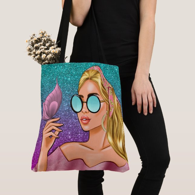 Bolsa Tote Beleza e uma Borboleta - Volte atrás... (Close Up)