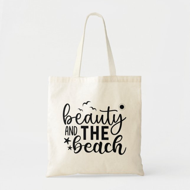 Bolsa Tote Beleza e Verão de Praia (Frente)