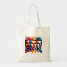 Bolsa Tote Beleza na igualdade 3 faces