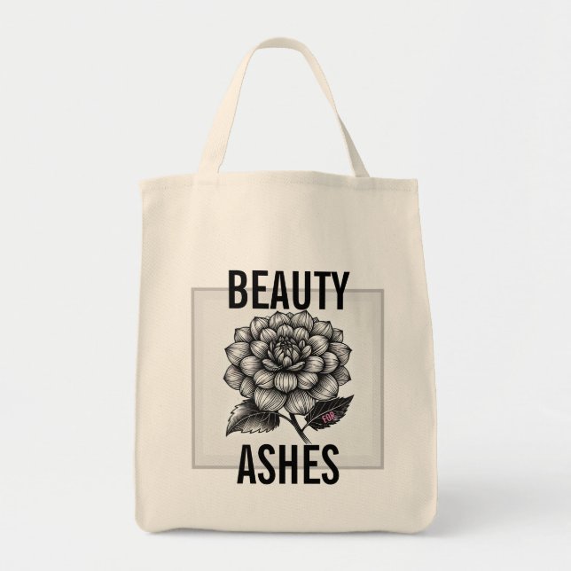 Bolsa Tote "Beleza para Ashes Botanical Tote Bag" (Frente)
