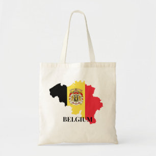 Bolsa Tote Bélgica Silhouette, bandeira