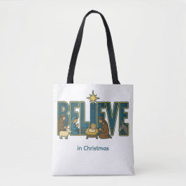 Bolsa Tote Believe Nativity 