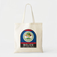Belize Flag Emblem Distress Vintage