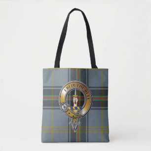 Bolsa Tote Bell Tartan & Crachá