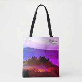 Bolsa Tote *~* Bellissima Tuscana Língua Italiana