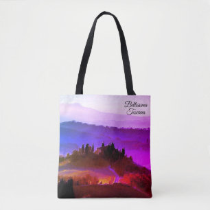 Bolsa Tote *~* Bellissima Tuscana Língua Italiana