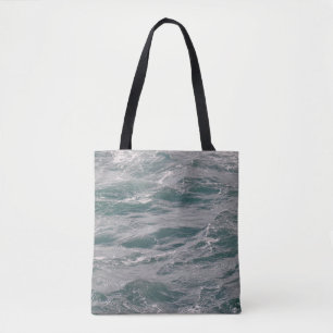 Bolsa Tote belo abstrato de superfície de água, aérea, aqua,