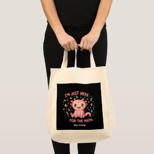 Bolsa Tote Belo Axolotl Estou aqui apenas para um retrato eng