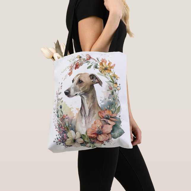 BOLSA TOTE BELO CÃO DE BRANQUETA BRANCO E COLAR (Close Up)