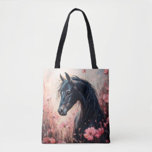 Bolsa Tote Belo Cavalo Blush Flores Rosa
