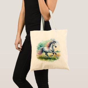 Bolsa Tote Belo Cavalo Branco Correndo
