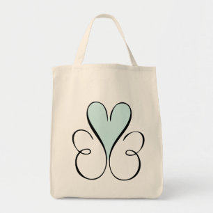 Bolsa Tote Belo Coração Azul
