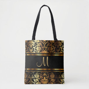 Bolsa Tote Belo Design de Dourado e preto
