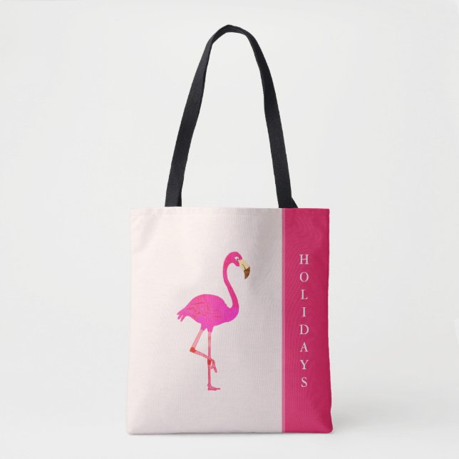 Bolsa Tote Belo Flamingo em Marfim (Frente)