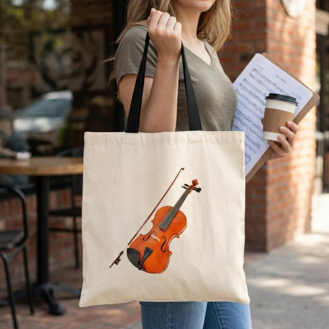 Bolsa Tote Belo Instrumento Musical Viola (Criador carregado)
