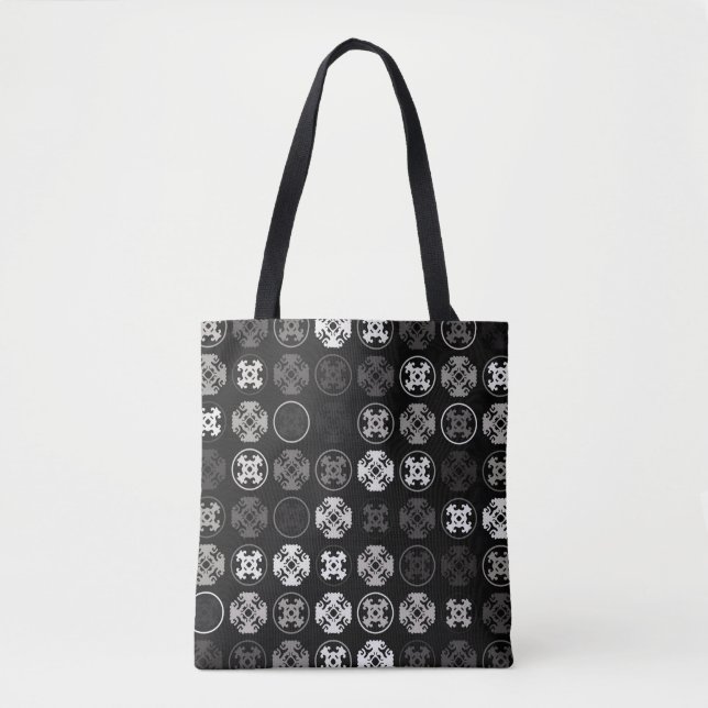 Bolsa Tote Belo padrão geométrico design, arte,  (Frente)