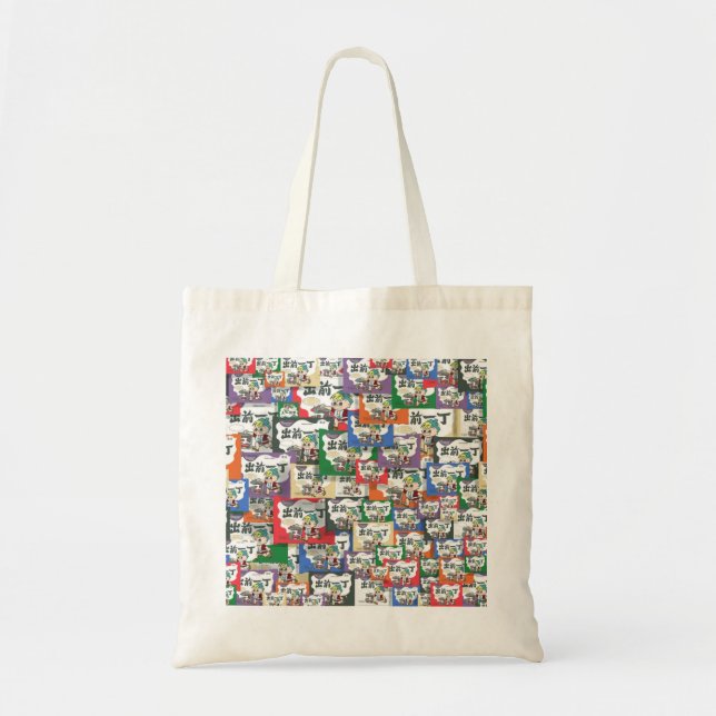 Bolsa Tote Belo Ramen Jigsee Quebra-cabeça Tote Bag (Frente)
